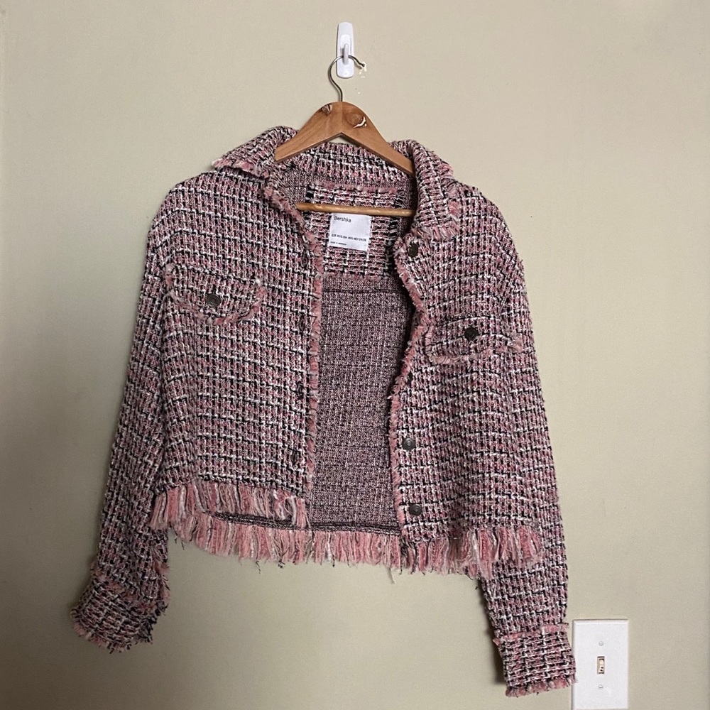 Bershka pink coat